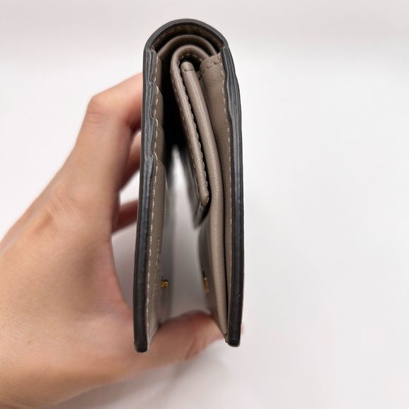 Authenticated Fendi F is Fendi Compact Wallet in Beige/Nude